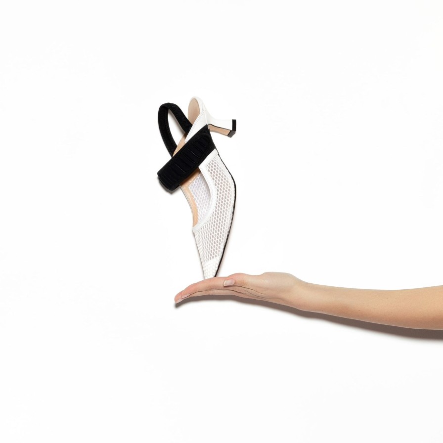 Donna Benedetta Boroli | Slingback Baby Bianco